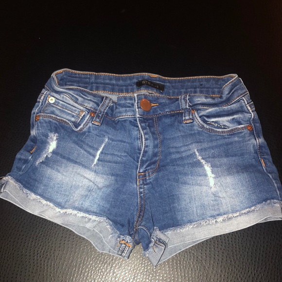 STS BLUE HIGH WAIST DENIM SHORTS - Picture 2 of 5